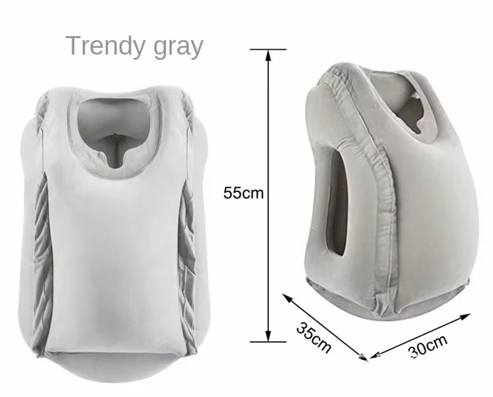 Adjustable air travel pillow for customized comfort