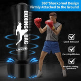 Heavy Punching Bags for Adults Freestanding Boxing Bag with Stand Men Stand Kickboxing Bag Ideal Standing Inflatable Kickboxing Bag - stylishhomedecor2024.com