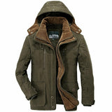 Mens Hooded Winter Parka Coat with Inner Fleece - stylishhomedecor2024.com