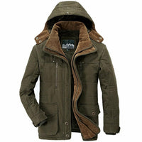 Mens Hooded Winter Parka Coat with Inner Fleece - stylishhomedecor2024.com