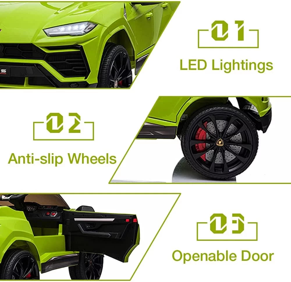 Lamborghini Urus 12V Electric Powered Ride-On Car for Kids – Yellow - stylishhomedecor2024.com