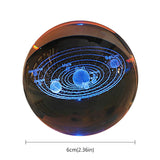 3D Crystal Ball LED Night Light Glowing Planetary Galaxy Lamp for Home Bedrom Desk Creative Decor Gift Planet Moon Bedside Lamp - stylishhomedecor2024.com