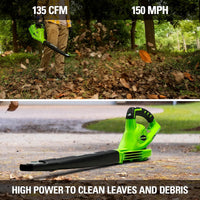 Greenworks 40V Cordless Leaf Blower – Tool Only - stylishhomedecor2024.com