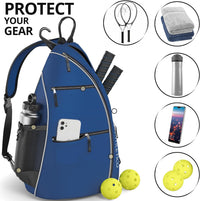 Sling Bag - Crossbody Backpack for Pickleball, Tennis, Racketball, and Travel for Men and Women - stylishhomedecor2024.com