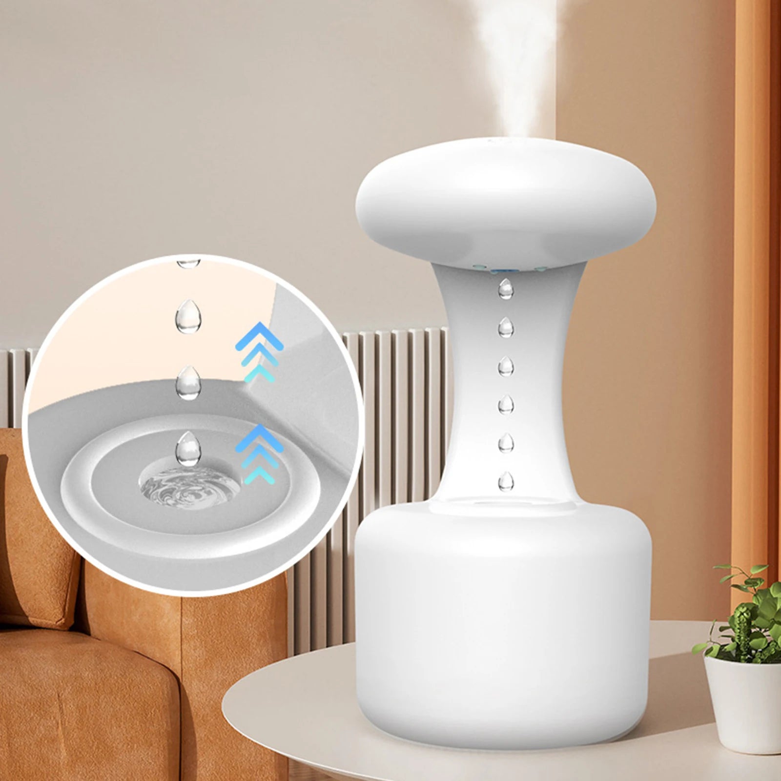 ble Humidifier Di300/ 800Ml anti Gravity Ultrasonic Bubffuser USB Mini Mist Sprayer Weightless Desktop Air Humidifier Purifier - stylishhomedecor2024.com