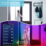 50 FT Long LED Strip Lights, Bluetooth LED Lights for Bedroom, Color Changing Light Strip with Music Sync, Smart Lights Controlled via Phone APP and IR Remote. - stylishhomedecor2024.com