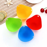 Egg Poachers High Temperature Resistant Silicone Egg Cooker Environmentally Silicone Steamed Egg Tray for Home Decor