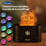 Aroma Diffuser Air Humidifier Ultrasonic Cool Mist Maker Fogger Led Essential Oil Flame Lamp Difusor - stylishhomedecor2024.com