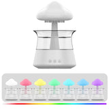 Jetclutch Cloud Rain Humidifier with 7 Colour Lights Timer Portable Raindrop Cloud Humidifier Reusable Aroma Diffuser Humidifier - stylishhomedecor2024.com