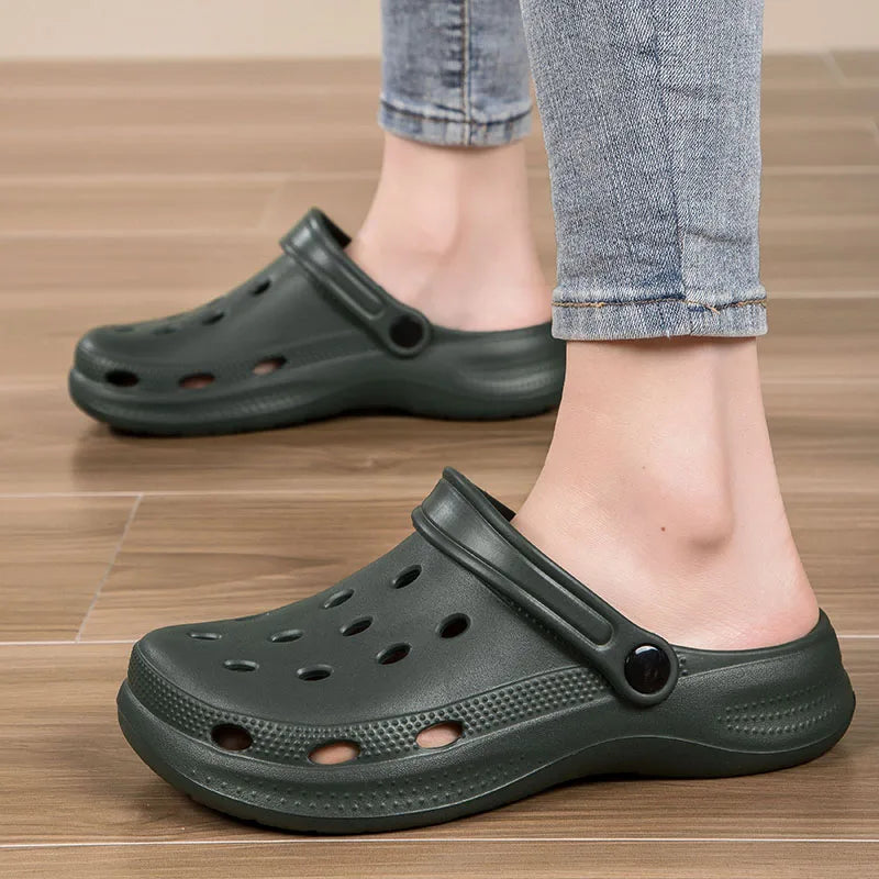 Summer Men Clogs Sandals Men'S and Women'S Leisure Slippers Beach Sandals Home Garden Shoes Outdoor Sandals plus Size 46 47 48