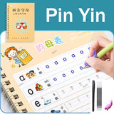 Reusable Children 3D Copybook for Calligraphy Numbers 0-10 Handwriting Copybooks Learning Math Writing Practice Book for Kids