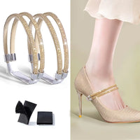 Anti-Skid Rhinestone High Heel Straps – 2-Piece Elastic Fixing Belts - stylishhomedecor2024.com