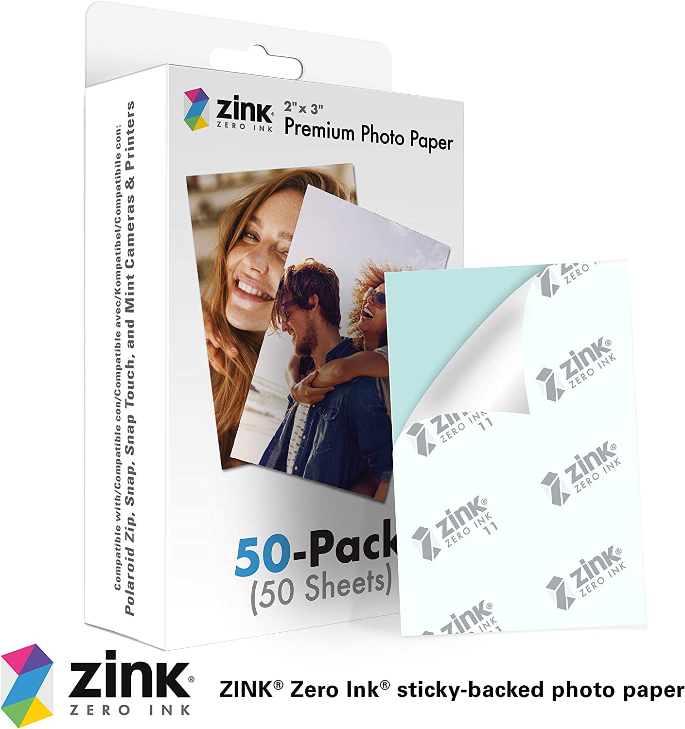 2"X3" Premium Instant Photo Paper (50 Pack) Compatible with Polaroid Snap, Snap Touch, Zip and Mint Cameras and Printers - stylishhomedecor2024.com