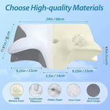 Orthopedic cervical support pillow for all sleeping positions