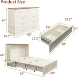 Compact cabinet bed for small spaces