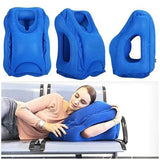 Compact inflatable travel pillow for easy storage
