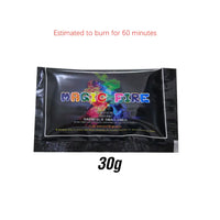 Mystical Fire Magic Tricks Color Flames Powder Bonfire Sachets Fireplace Pit Patio Toy Magician Pyrotechnics Party Glowing Props