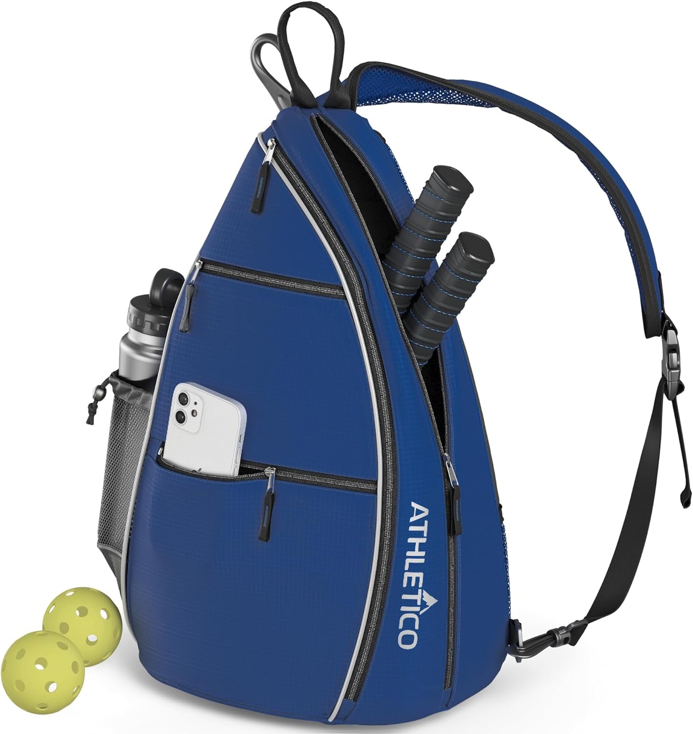 Sling Bag - Crossbody Backpack for Pickleball, Tennis, Racketball, and Travel for Men and Women - stylishhomedecor2024.com