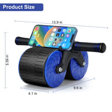 Ab Roller Wheel, Automatic Rebound Abdominal Wheel for Core Strength Training. Abdominal Wheel for Abs Workout Training Muscle Strength at Home Gym - Beginner to Advanced Fitness Equipment - stylishhomedecor2024.com