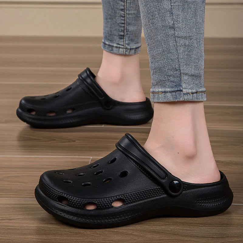 Summer Men Clogs Sandals Men'S and Women'S Leisure Slippers Beach Sandals Home Garden Shoes Outdoor Sandals plus Size 46 47 48
