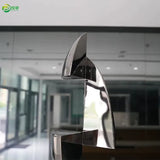 Custom Modern Stainless Steel Abstract Sculpture Metal Art Interior Decoration