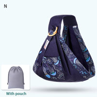 Baby Wrap Newborn Sling Dual Use Infant Nursing Cover Carrier Mesh Fabric Breastfeeding Carriers up to 130 Lbs (0-36M) - stylishhomedecor2024.com