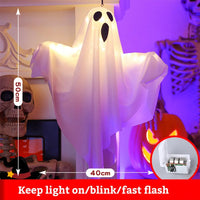 Halloween LED Glow Ghost Lights for Home Indoor Outdoor Hanging Decoration Haunted House Horror Props Bar Supplies 2024 New - stylishhomedecor2024.com