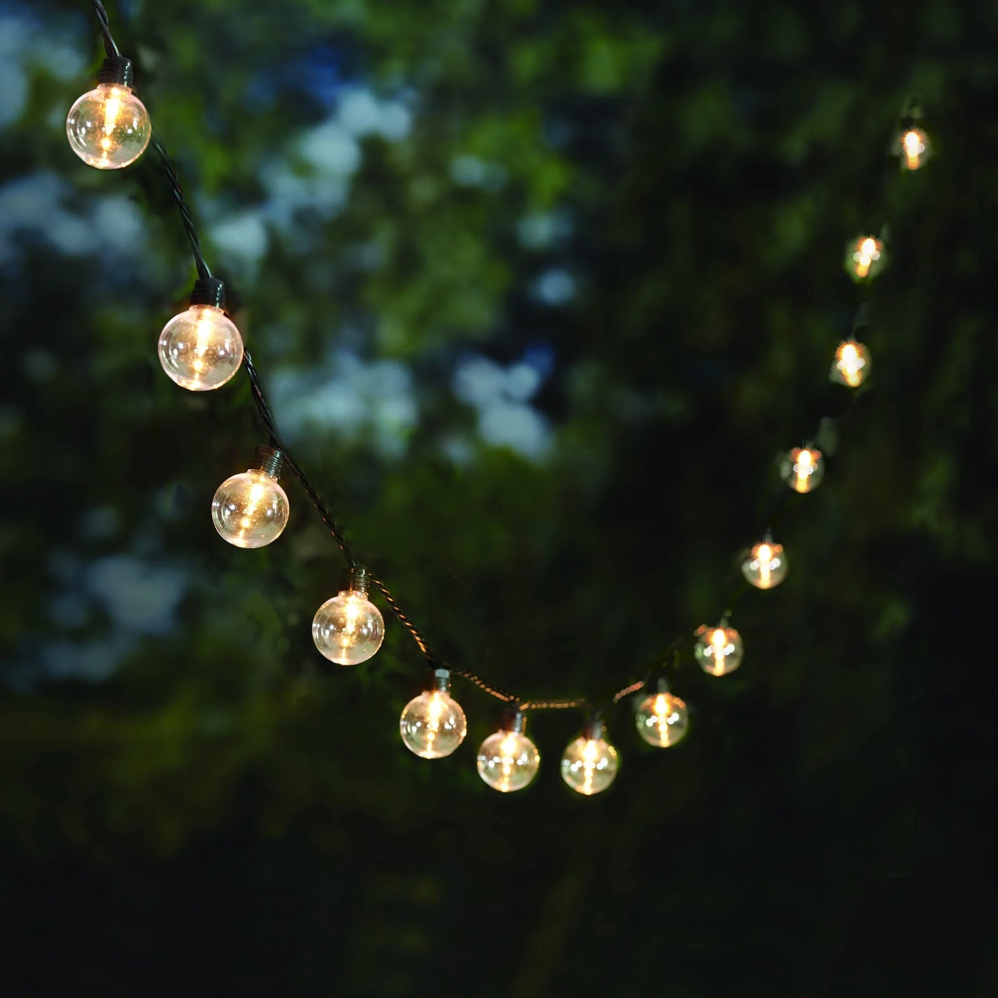 20-Count Indoor Outdoor Incandescent String Lights, with White Cord, Ac-Powered, 6 Volts - stylishhomedecor2024.com