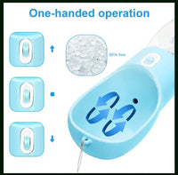 Portable Dog Water Bottle for Walking – Leak Proof with Food Container - stylishhomedecor2024.com