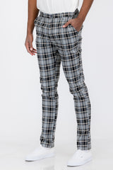 Plaid Slim Fit Trouser Pants - stylishhomedecor2024.com