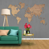 Wooden World Map Home Wall Decor Rustic Wall Decor Wood Art - stylishhomedecor2024.com