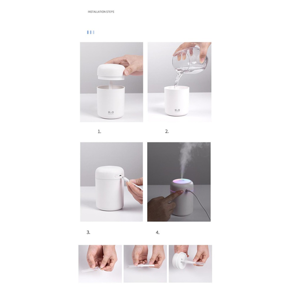 Portable Air Humidifier Aroma Essential Oil Diffuser for Car Home - stylishhomedecor2024.com