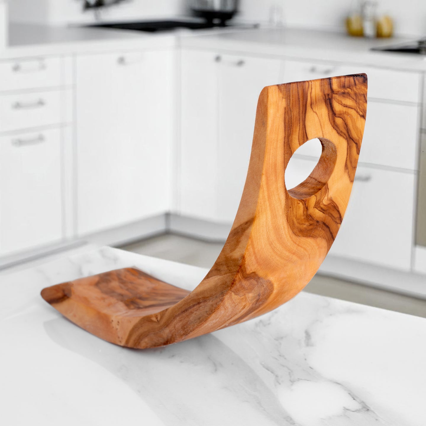 Handmade Olive Wood Bottle Holder | Available in Two Designs - stylishhomedecor2024.com