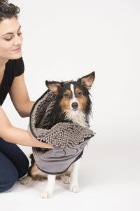 Shammy Dog Towels for Drying Dogs - Heavy Duty Soft Microfiber Bath Towel - Super Absorbent, Quick Drying, & Machine Washable - Must Have Dog & Cat Bathing Supplies | Grey 13X31 - stylishhomedecor2024.com