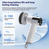 Smart Display Electric Cleaning Brush - Wireless Waterproof Scrubber Tool