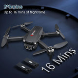 H16 Drone with Camera for Adults 4K, Foldable Drone for Beginners with Brushless Motor, Optical Flow Positioning, with 2 Batteries and Carrying Case - stylishhomedecor2024.com