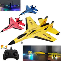 SU35 RC Plane FX620 FX820 2.4G Remote Control Flying Model Glider Airplane with LED Lights Aircraft Foam Toys for Children Gifts - stylishhomedecor2024.com