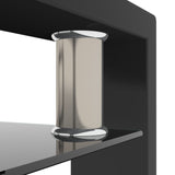 Rectangle Black Glass Coffee Table, Clear Coffee Table,Modern Side