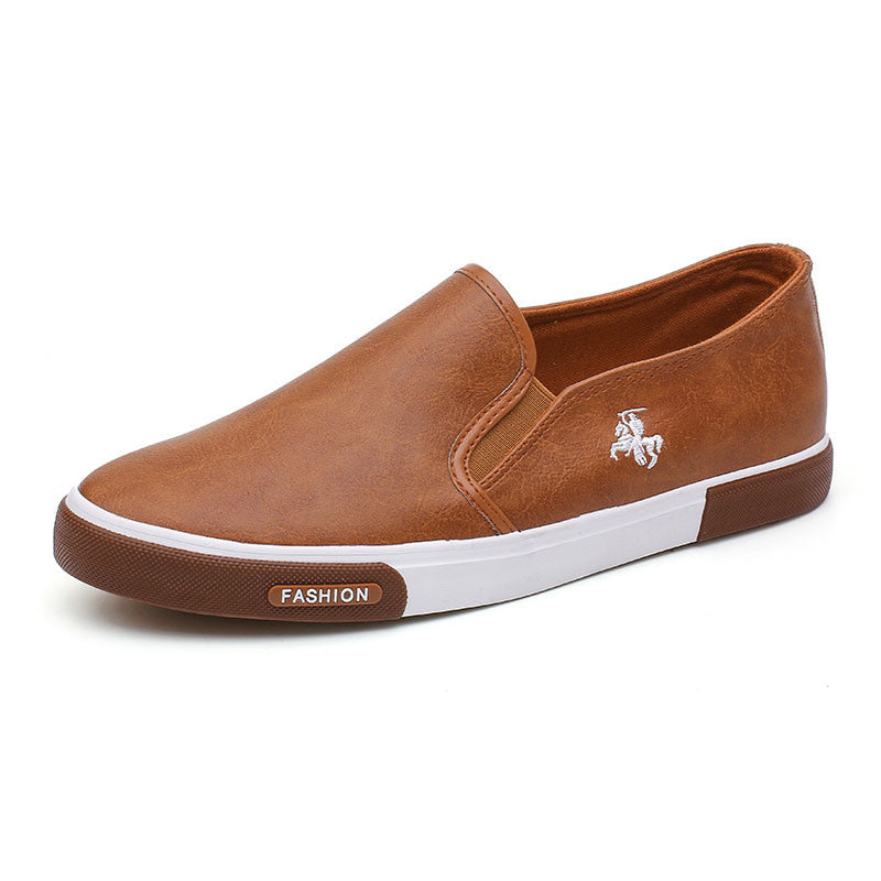 Casual Shoes Men Comfortable PU Leather Mens Loafers Handmade Design