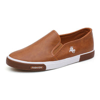 Casual Shoes Men Comfortable PU Leather Mens Loafers Handmade Design
