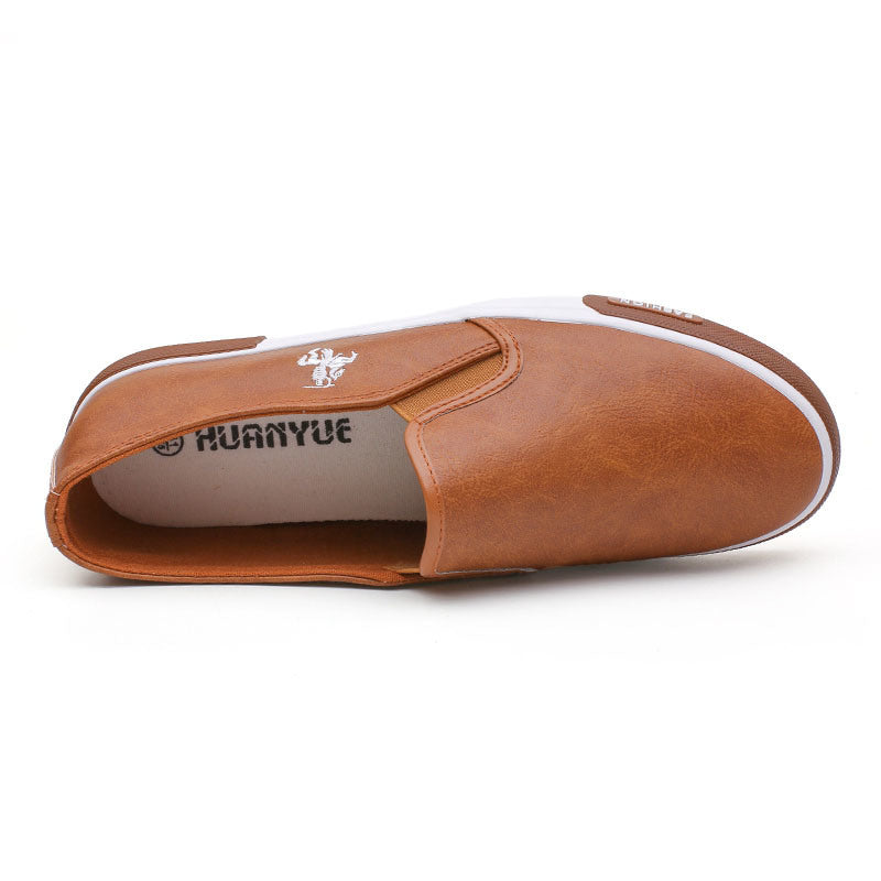 Casual Shoes Men Comfortable PU Leather Mens Loafers Handmade Design