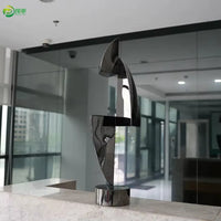 Custom Modern Stainless Steel Abstract Sculpture Metal Art Interior Decoration