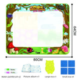Magic Water Drawing Mat Extra Large Water Doodle Toy Set Painting Board Children Educational Toys Gift for Kids Multiple Size