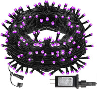 Halloween 300 LED String Lights, 100FT Connectable String Lights with 8 Lighting Modes, Halloween Decorations for Party Carnival Supplies, Indoor Outdoor Yard Garden Decor (Purple) - stylishhomedecor2024.com