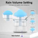 Jetclutch Cloud Rain Humidifier with 7 Colour Lights Timer Portable Raindrop Cloud Humidifier Reusable Aroma Diffuser Humidifier - stylishhomedecor2024.com