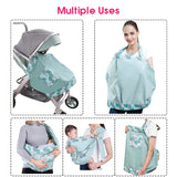 Baby Wrap Newborn Sling Dual Use Infant Nursing Cover Carrier Mesh Fabric Breastfeeding Carriers up to 130 Lbs (0-36M) - stylishhomedecor2024.com