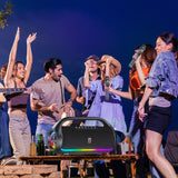 Waterproof Bluetooth Speaker, Portable Speaker with RGB Light Show, Outdoor Speaker for Pool Beach Party - stylishhomedecor2024.com