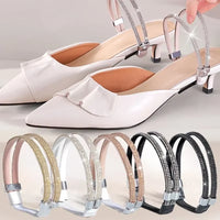 Anti-Skid Rhinestone High Heel Straps – 2-Piece Elastic Fixing Belts - stylishhomedecor2024.com
