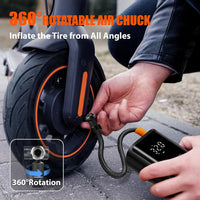 AVID POWER Portable Tire Inflator for Car, Cordless Air Compressor W/ 4500Mah Battery and 12V DC Adapter, Air Pump for Car Tires, Motorcycle, Bicycle, Ball and Small Inflatables W/Smart Modes