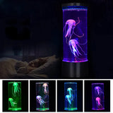 Color Changing Jellyfish Lamp Usb/Battery Powered Table Night Light Children'S Gift Home Bedroom Decor Boys Girls Birthday Gifts - stylishhomedecor2024.com